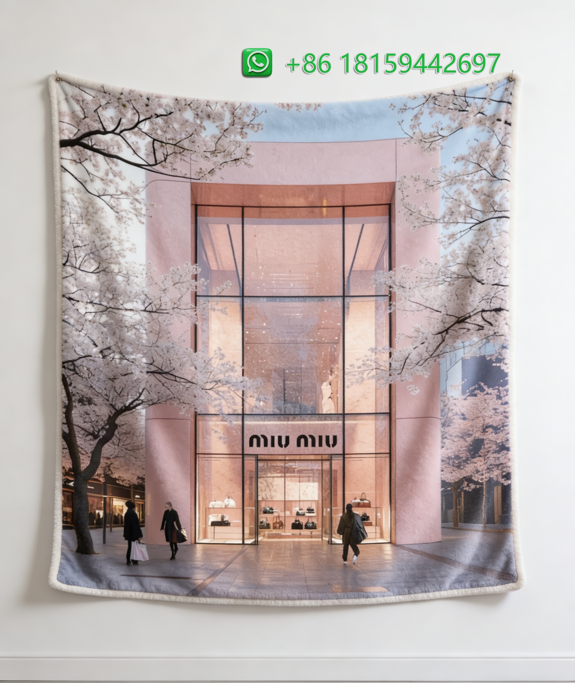 Miumiu Throw Blankets